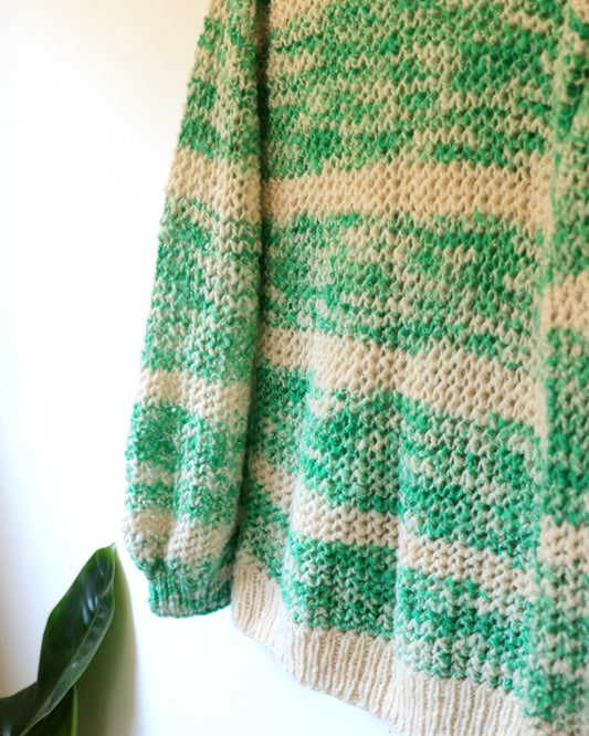 Sweater verde calado