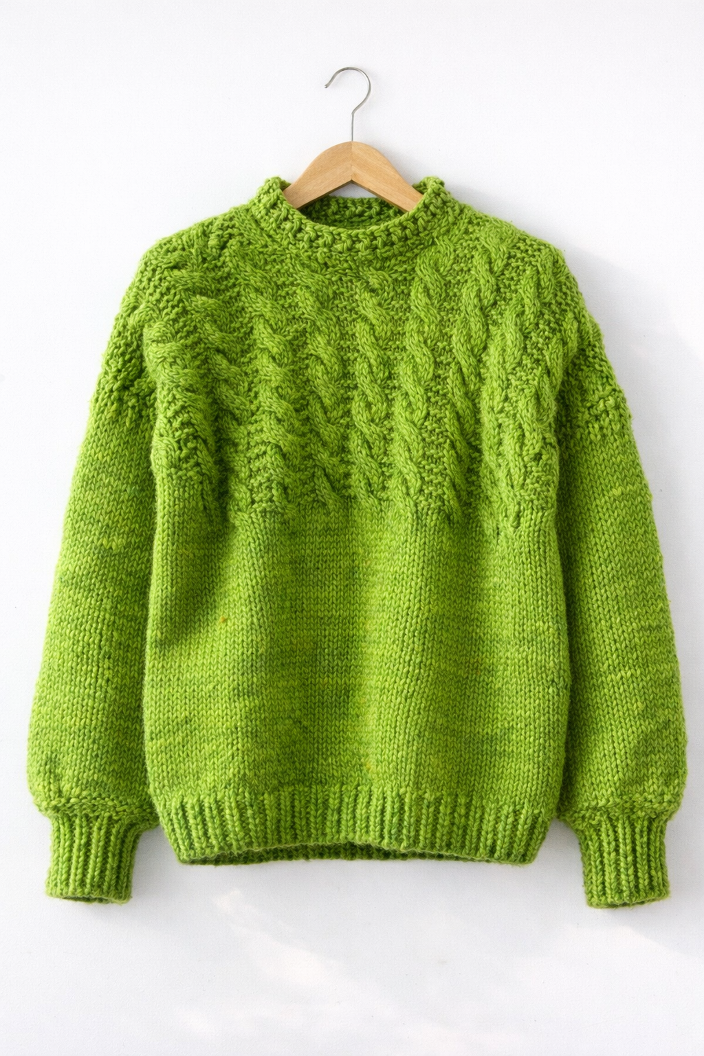 Sweater trenza verde