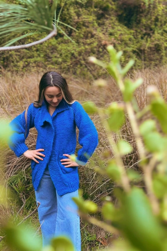 Chaleco azul rey