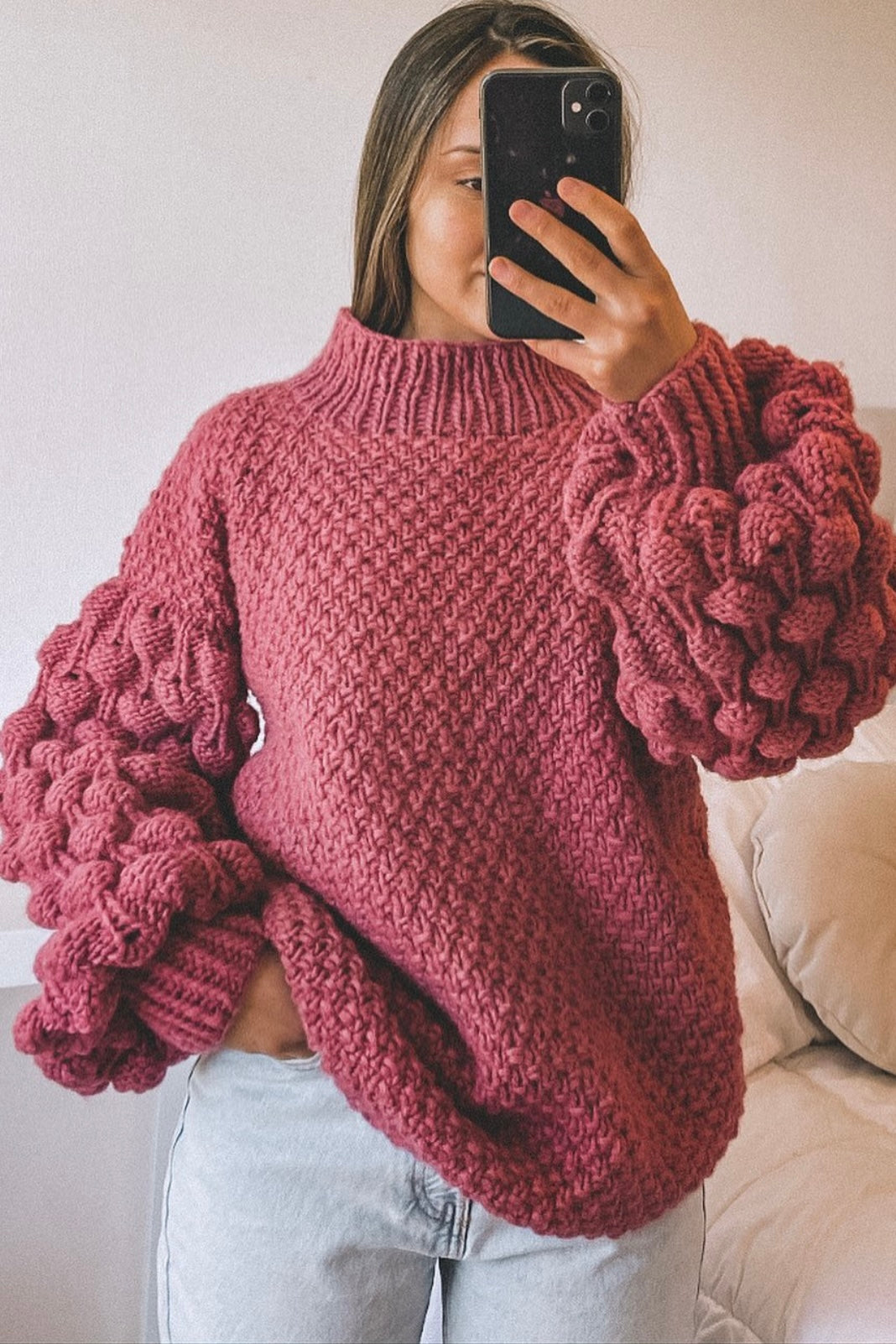 Bubbles knit Palo Rosa