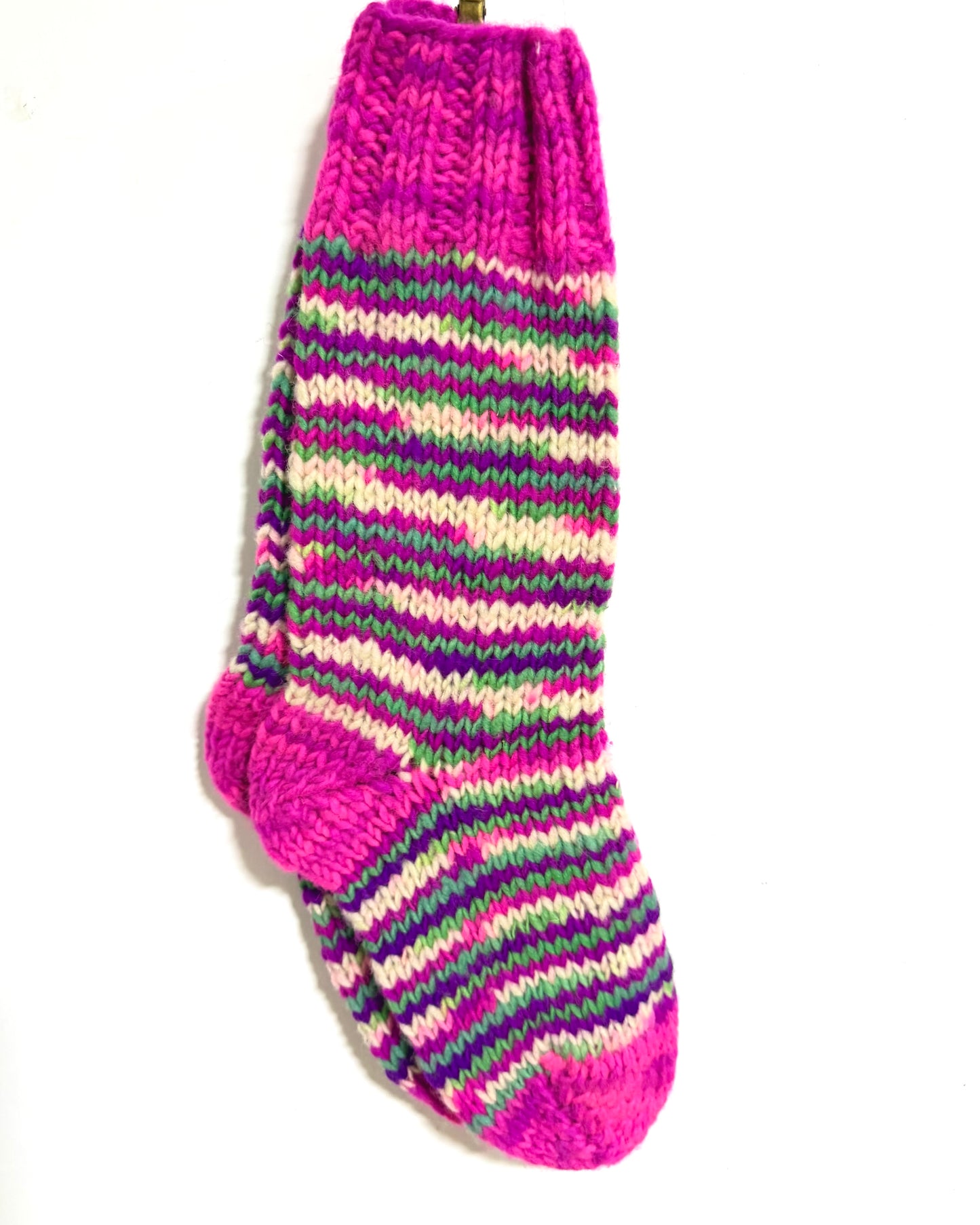 Calceta 15 · Fucsia Verde Morado