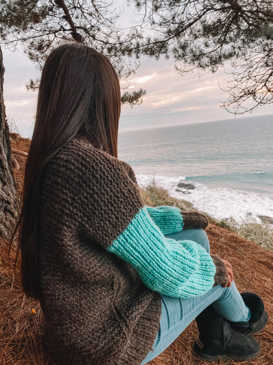 sweater menta cafe