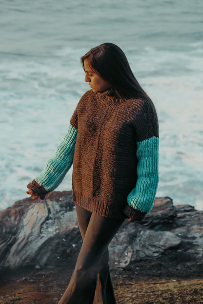 sweater menta cafe